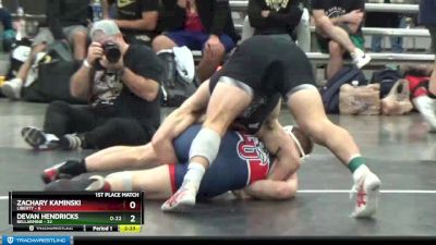 174 lbs Finals (8 Team) - Zachary Kaminski, Liberty vs Devan Hendricks, Bellarmine