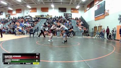 215 lbs Cons. Round 4 - Hunter Howard, New Albany vs Cohen Mooney, Vermilion