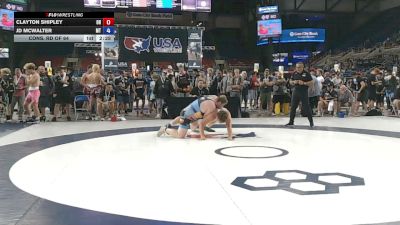 285 lbs Cons. Rd Of 64 - Clayton Shipley, Ohio vs JD McWalter, Montana