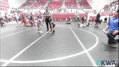 40 lbs 3rd Place - Manny Blackburn, Little Axe Takedown Club vs Barlow Schubert, Chandler Takedown Club