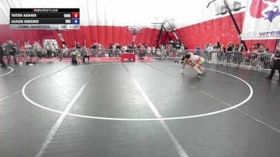 144 lbs Cons. Quarters - Taten Adams, Black Hills Wrestling Academy vs Jaxon Gineris, Region Wrestling Academy