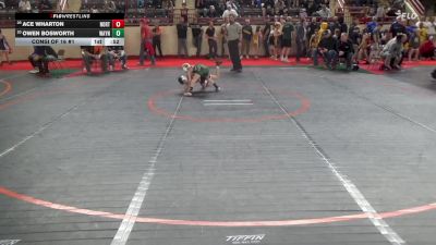 55_B lbs Consi Of 16 #1 - Ace Wharton, Northwest vs Owen Bosworth, Waynesburg Central