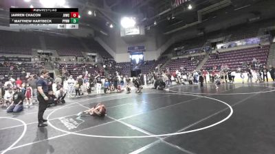 53 lbs Champ. Rd Of 16 - Jarren Chacon, Juggernaut WC vs Matthew Hartbeck, Pikes Peak Warriors Wrestling