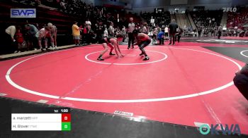 106 lbs Quarterfinal - Ashton Marzett, KIPP TULSA vs Hudson Glover, Team Tulsa Wrestling Club