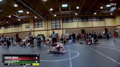 84 lbs Round 2 (10 Team) - Lincon Genua, Warhawks Wrestling vs Lucas Huntley, Mat Warriors