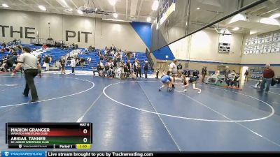 100+ 5th Place Match - Marion Granger, Wasatch Wrestling Club vs Abigail Tanner, GC Junior Wrestling Club