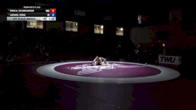 145 lbs 1st Place Match - Azana King, Schreiner University vs Erica Schroeder, Colorado Mesa University