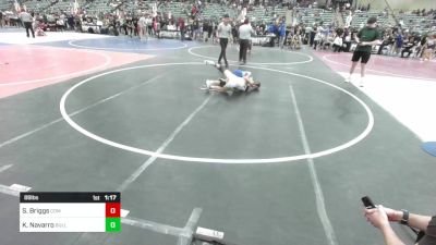 88 lbs Semifinal - Samuel Briggs, Community Youth Center (CYC) vs Kaynon Navarro, Bulldog Wrestling Club