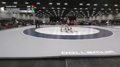285 lbs 1st Place Match - Caleb Tyler, Mason-Dixon Mat Hawgs vs Ryan Schneider, South Side Wrestling Club