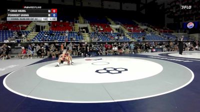 157 lbs Cons. Sub-rd Of 32 - Cruz Hezel, GA vs Forrest Uhing, NE