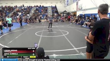 84 lbs Quarterfinal - Logan Arenas, Hawkeye WC vs Emma Gurrola, UFC