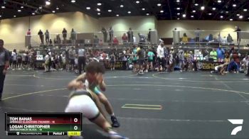 125 lbs Quarterfinals (8 Team) - Logan Christopher, Untouchables Black vs Tom Banas, American Gladiators-Thunder