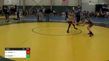 70 lbs Prelims - Damian Janish, Yankton Jr. Bucks vs Blaise Howell, Fremont Wrestling Academy