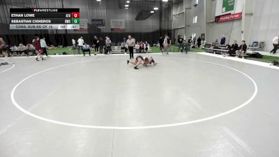 120 lbs Cons. Sub-rd Of 16 - Ethan Lowe, Alabama Takedown Academy vs Sebastian Cisneros, Dethrone Wrestling Club