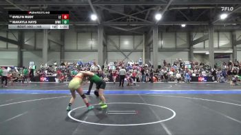 145 lbs Cons. Round 1 - Makayla Hays, St. Francis Wrestling Club vs Evelyn Rudy, Lawrence Elite