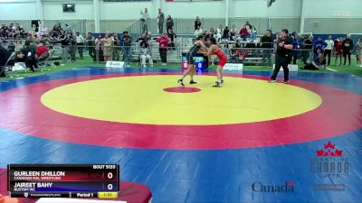 54kg Round 5 - Gurleen Dhillon, Canadian Mal Wrestling vs Jaireet Bahy, Rustom WC