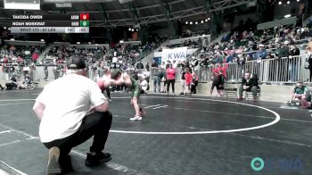 67 lbs Consolation - Takoda Owen, ARDMORE TAKEDOWN CLUB vs Noah Muskrat, Harrah