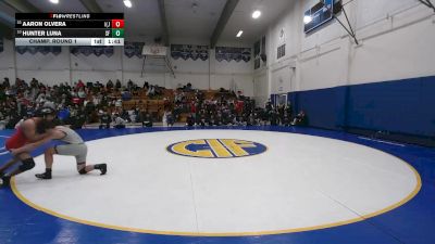 161 lbs Champ. Round 1 - Aaron Olvera, Independence (San Jose) vs Hunter Luna, Saint Francis