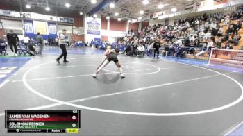 126 lbs Cons. Round 4 - Solomon Resnick, Capistrano Valley H S vs James Van Wagenen, Palisades Charter