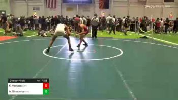 137 lbs Quarterfinal - Kai Vasquez, Driller WC vs Austin Simmons, Bakersfield Wrestling Club