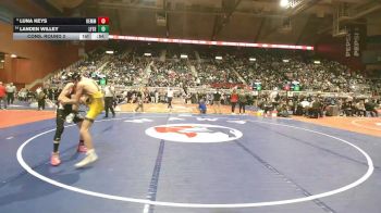 2A-106 lbs Cons. Round 2 - Landen Willey, Lingle-Ft. Laramie/Southeast vs Luna Keys, Kemmerer