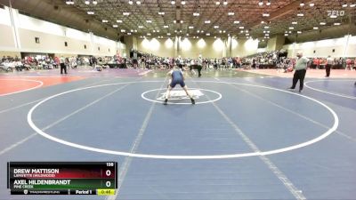 138 lbs Cons. Round 4 - Axel Hildenbrandt, Pine Creek vs Drew Mattison, Lafayette (Wildwood)