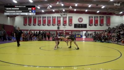 180 lbs Quarterfinal - Olivia Marker, Mt. San Antonio College vs Alejandra Ochoa, San Joaquin Delta College