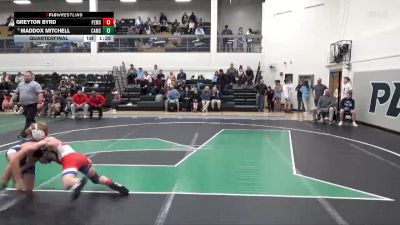 113 lbs Quarterfinal - Maddox Mitchell, Calera Middle School vs Greyton Byrd, Pizitz Middle School