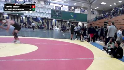 190 lbs Cons. Round 5 - Marko Dzodzo, Torrey Pines vs Jayden Chavez Brown, Slam Academy