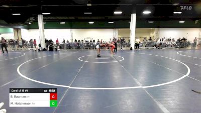 105 lbs Consi Of 16 #1 - Bradley Bauman, OH vs Marco Hutcherson, PA