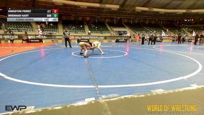 84 lbs Consolation - Kingston Perez, ATT / Mocco Wrestling vs Brennan Hart, Team Donahoe