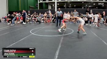 84 lbs Semis (4 Team) - Tyler Tuttle, Takedown Elite vs Cruz Evans, Backyard Brawlers