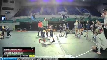 40 lbs Semis (4 Team) - Patrick Clinkscales, Team Bear Wrestling Club Navy vs Jackson Clinkscales, Team Bear Wrestling Club Red