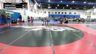 155 Girls Quarterfinal - Edna Rodriquez, Poway vs Izabella Cobos, Brawley
