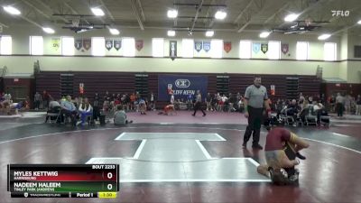 120 lbs Cons. Round 3 - Myles Kettwig, Harrisburg vs Nadeem Haleem, Tinley Park (Andrew)