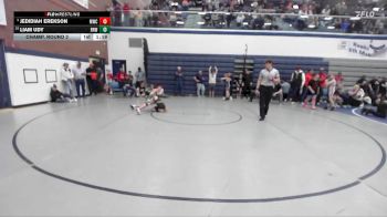 85 lbs Champ. Round 2 - Jedidiah Erekson, McCall Wrestling Club vs Liam Udy, Raft River Wrestling