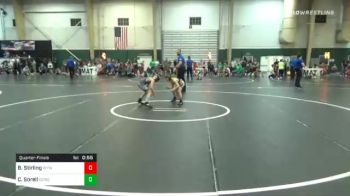 61 lbs Quarterfinal - Bridger Stirling, Winner Youth Wrestling vs Cope Sorell, Clay County Wrestling Club