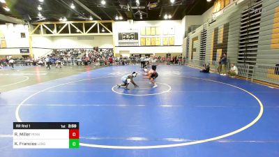 133B lbs Rr Rnd 1 - Ryan Miller, Penn vs Kaelan Francios, Long Island