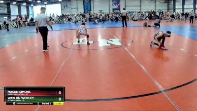 64 lbs Rd# 6- 9:00am Saturday Final Pool - Waylon Worley, Florida Elite vs Mason Simons, Maryland GOLD