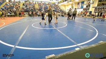 49 lbs Consi Of 8 #2 - Jameson Mantle, Wagoner Takedown Club vs Ryder Hastings, Hornet Wrestling