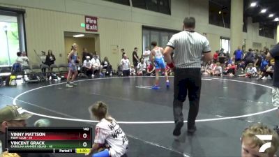 140 lbs Semis & Wb (16 Team) - Vinny Mattson, Fight Club vs Vincent Grack, Carolina Hammer Squad