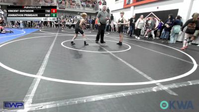 80 lbs Round Of 16 - Vincent Gustason, Team Tulsa Wrestling Club vs Johnathon Primeaux, Henryetta Knights Wrestling Club