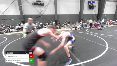109 lbs Quarterfinal - Derek Miller, Team Aggression vs Tadhg McLaimtaig, Priest River Wrestling Cl