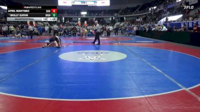 6-7A 145 Quarterfinal - Molly Eaton, Brookwood Jr-Sr vs April Martinez, Huntsville