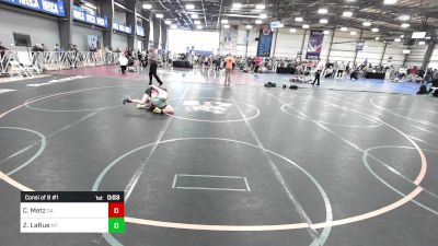 100 lbs Consi Of 8 #1 - Christopher Metz, GA vs Zakkary LaRue, NY
