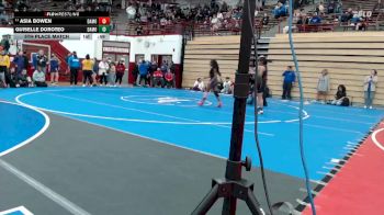 100 lbs 5th Place Match - Asia Bowen, Greenfield Central vs Guiselle Doroteo, Lafayette Jeff
