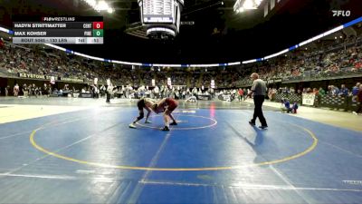 130 lbs Round Of 32 - Hadyn Strittmatter, Central Cambria vs Max Kohser, Pine Richland