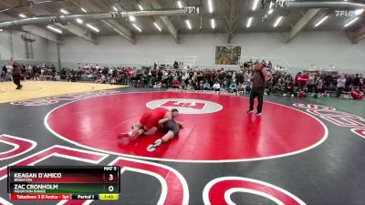 138 lbs Champ. Round 3 - Zac Cronholm, Mountain Range vs Keagan D`Amico, Brighton