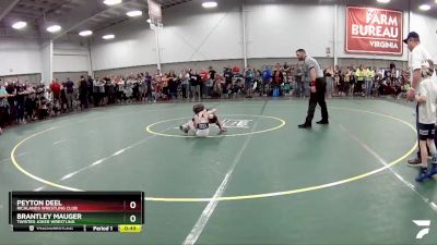 43 lbs 1st Place Match - Brantley Mauger, Twisted Joker Wrestling vs Peyton Deel, Richlands Wrestling Club