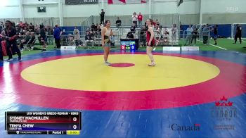 69kg Quarterfinal - Sydney MacMullen, Yarmouth WC vs Tehya Chew, Coast WA